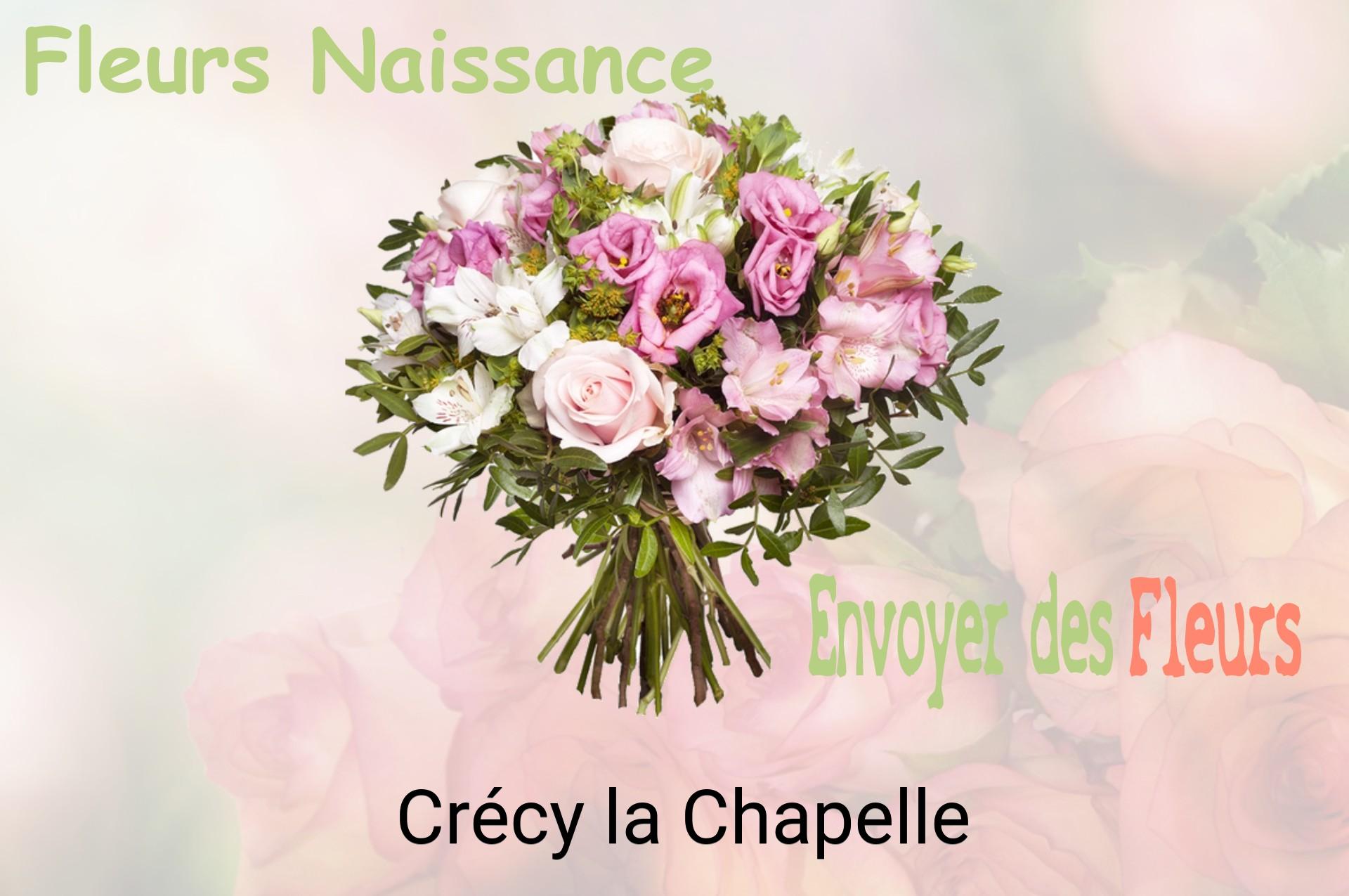 Bouquet de fleurs de naissance livré à Crécy-la-Chapelle